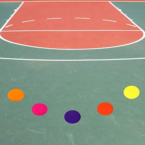 Tupalizy 40 pcs מדבקות מעגל נקודות רצפה סמני ספוט צבעוניים לספורט כושר כושר ספורט אימונים כיתת ריקוד