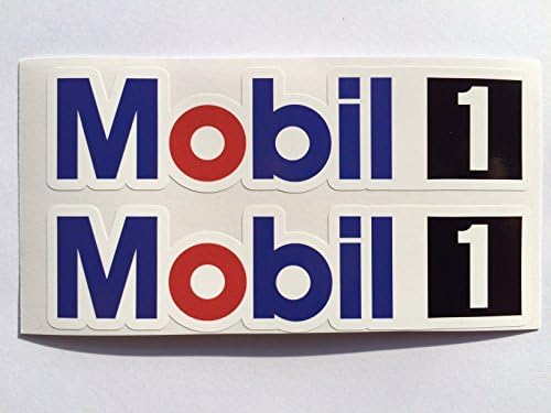 2 Mobil1 Racing Exxon Die Die Cut Decals על ידי מדבקות SBD Mobil