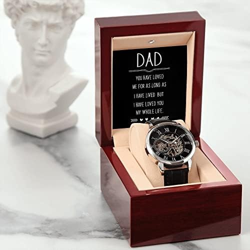 מתנת יום אבות לאבא מבן, מתנה מבת, מתנת אב מילדים, שעון פתוח, מתנה משמעותית, מתנה ייחודית לאבא, שעון