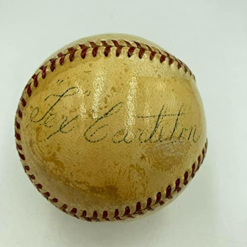 Tex Carleton יחיד חתום על NL בייסבול JSA COA 1934 סנט לואיס קרדינלס - כדורי חתימה