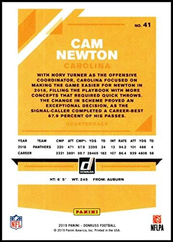 2019 דונרוס 41 CAM Newton NM-MT Carolina Panther