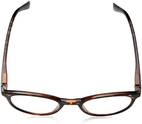 יוניסקס-מבוגר הקוראים הטובים ביותר משקפי קריאה סגלגלים חום / עדשה ברורה, 1.5