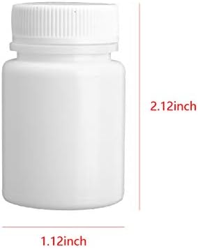 10 יחידות פלסטיק גלולת אחסון סירים ריק נייד מוצק אבקת רפואה כימי בקבוקי מיכל לבן 20 מיליליטר