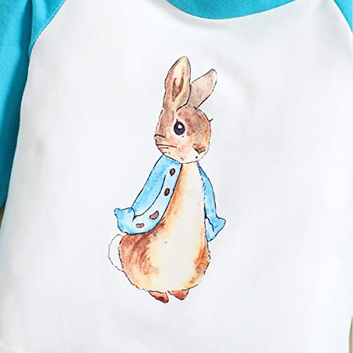 פעוט תינוקת פסחא ארנב בגדי ילדה ילדה ילדה חמוד שרוול ארוך חולצות חולצות חולצות