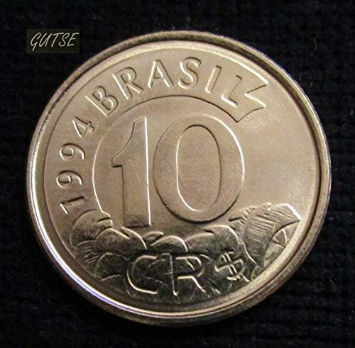 Anteater Brazil 10 Cruzeiro Coin 1994 UNC
