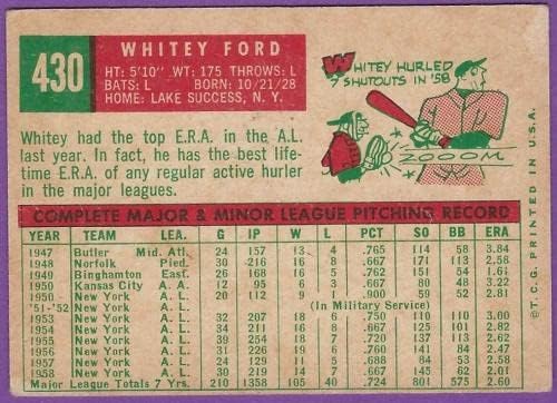 Whitey Ford - 1959 TOPP