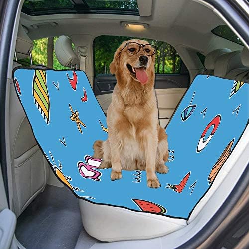 מותאם אישית חם קיץ עיצוב סגנון רטרו הדפסת רכב מושב מכסה לכלבים עמיד למים החלקה עמיד רך לחיות מחמד