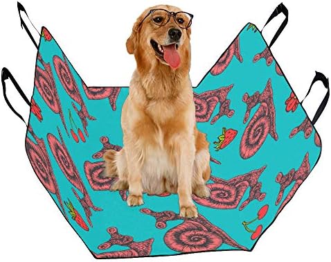 כלב מושב כיסוי מותאם אישית שמח עיצוב סגנון אופנה חמוד הדפסת רכב מושב מכסה לכלבים עמיד למים החלקה